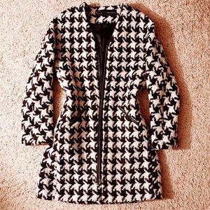 Zara Black and White Coat